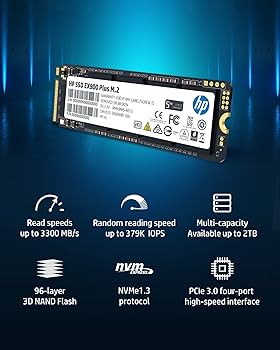 Amazon | HP EX900 Plus NVMe PCIe M.2 インターフェイスSSD
